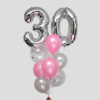 Букет из гелиевых шаров «30 лет»