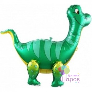  Шар Ходячая Фигура "Брахиозавр" Зелёный