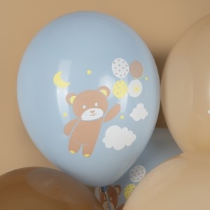 Шар (12''/30 см) Любимые зверята, Ассорти, пастель ретро, 2 ст, 25 шт.