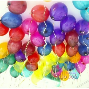 Воздушные шары под потолок «Ассорти Кристалл»