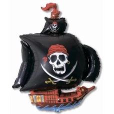 Шар Фигура "Пиратский Корабль" Черный